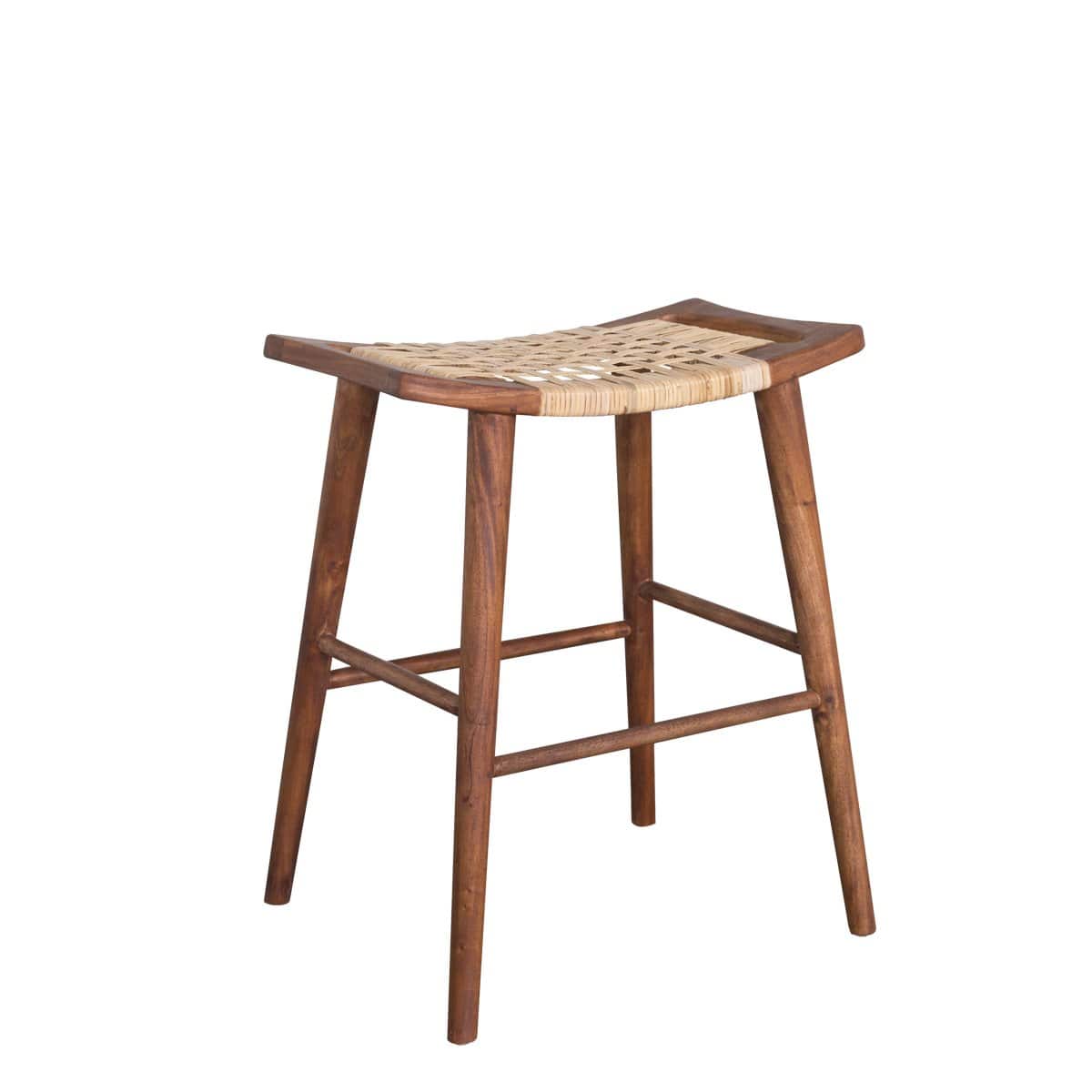 KUVO Hospitality Stools Málaga Stool (Brown Finish)